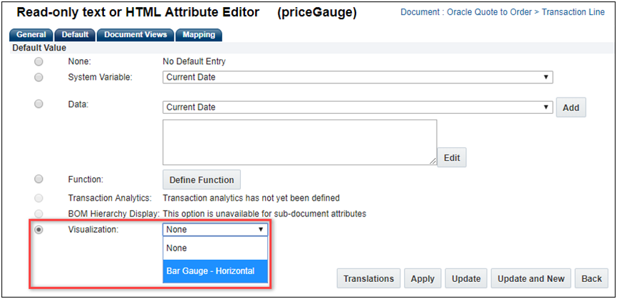 Select Bar Gauge - Horizontal from the Visualization drop-down menu