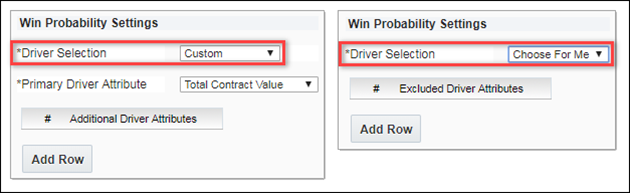 Win Probability Settings