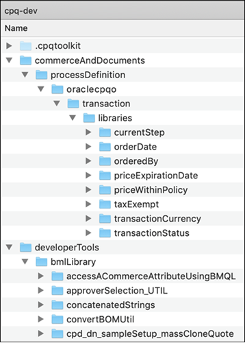 Source Directory Structure