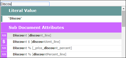 Type to filter components