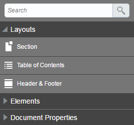 Layouts Pane