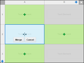 Merge Cell overlay