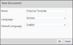 Language dialog for multiple languages