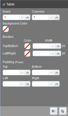 Table Properties