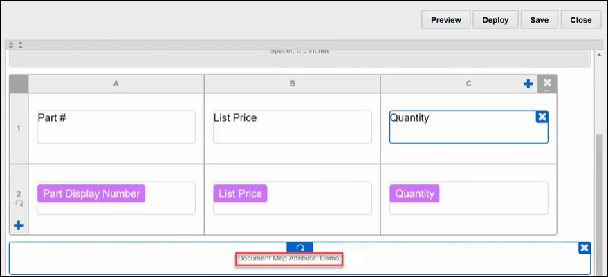 Document Map Attribute in Document Editor