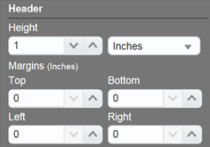Header margins
