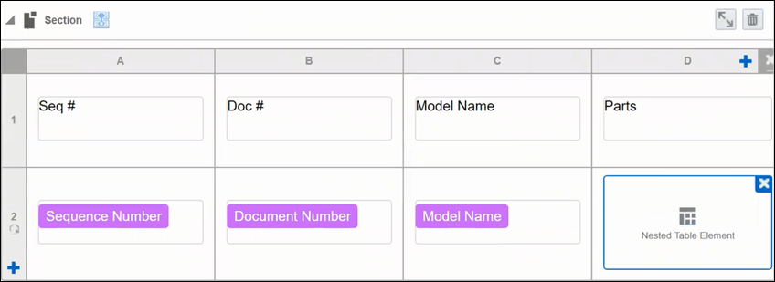 Nested Tables