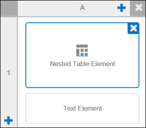 Parent cell with "Nested Table Element" text