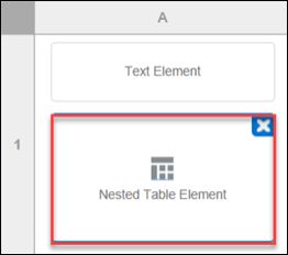 View a Nested Table in Full View Mode