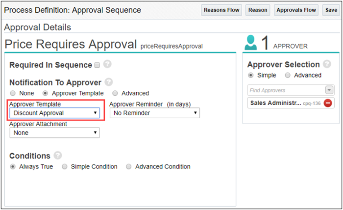  Approval Details screen