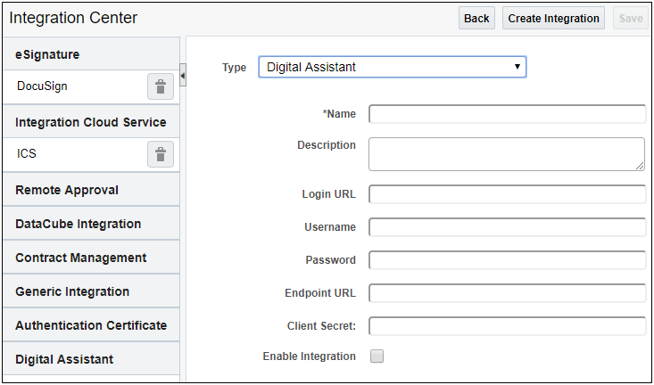 Digital Assistant Integration