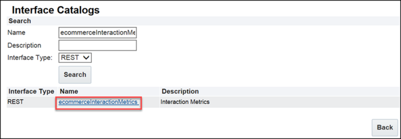 Interface Catalog