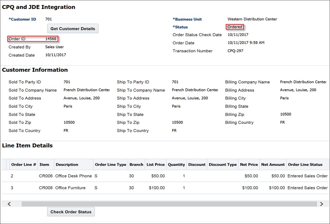 Ordered Transaction