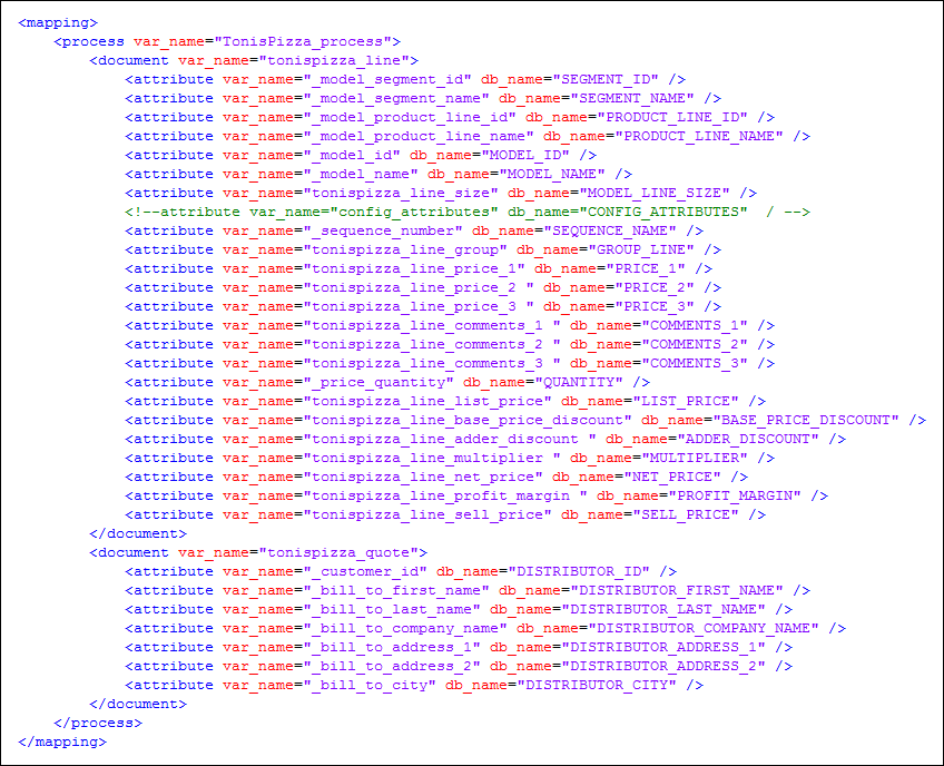 Example XML file