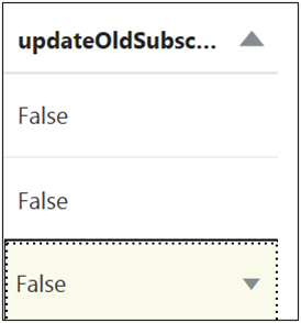 updateOldSubscription menu - False