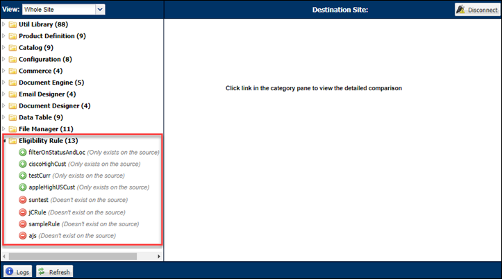 Migrate Eligibility Rules