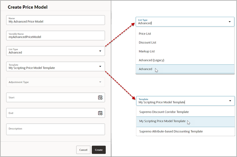 Add Scripting Template to Advanced Price Model