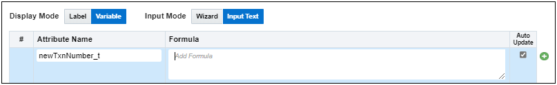 Add formula in Input Text mode