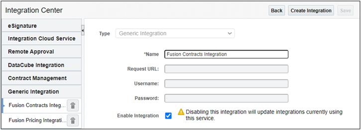 Fusion Contracts Integration