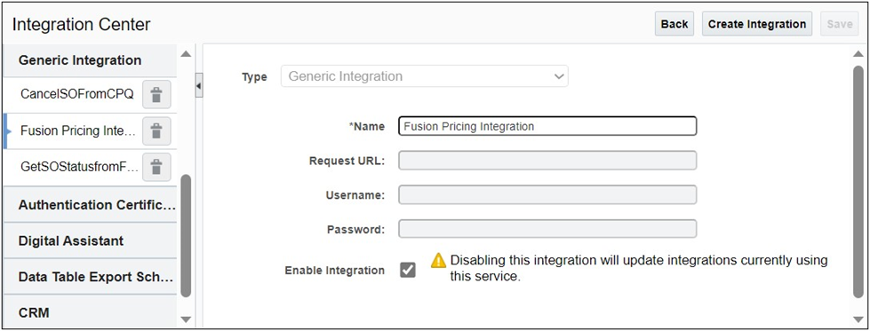 Fusion Pricing Integration