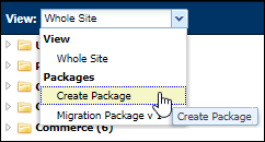 Select Create Package