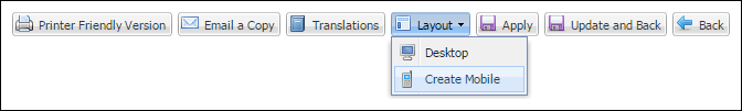 Configuration Flow Rule buttons