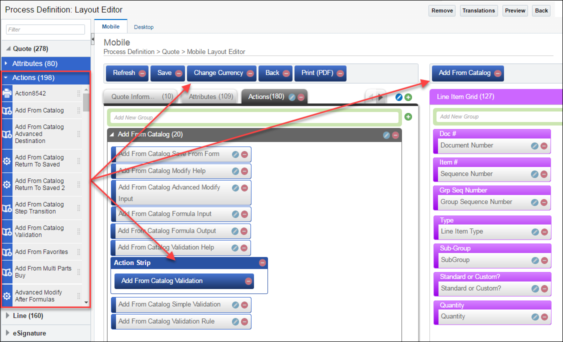 Adding Line-Level Attributes to the Layout