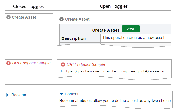 Toogle types