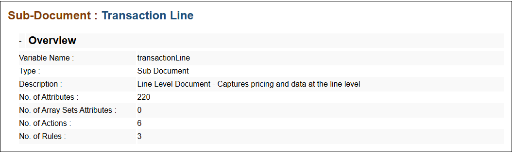 Implementation Report Sub Document Overview