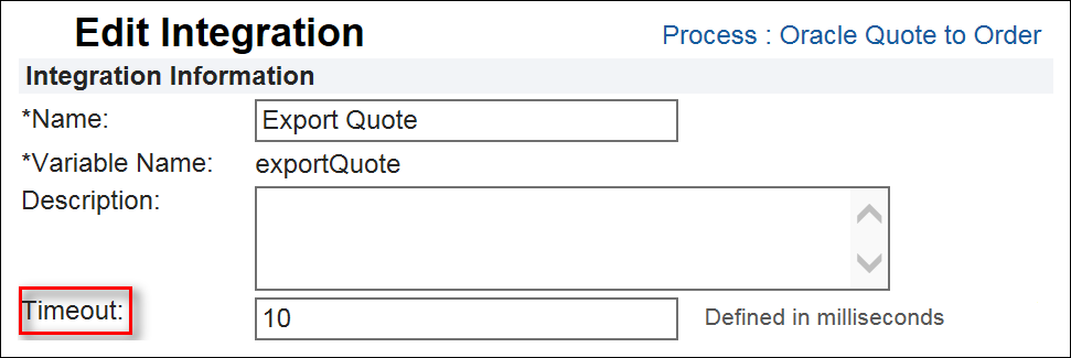 Edit Integration Timeout