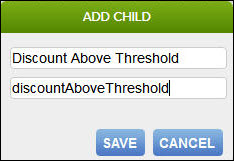 Add Child dialog box
