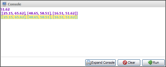 Float Array output example