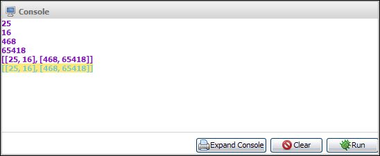 integer output example