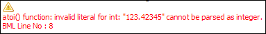 atof/atoi decimal error message