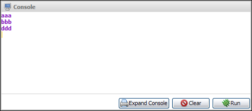 continue output example