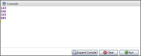 Output example of for...loop in 1-D Array