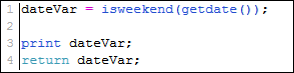 isweekend example