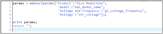 Example of makeurlparam