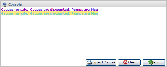 replace output example