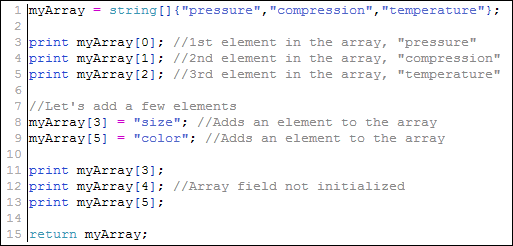 String Array example