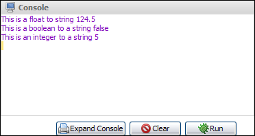 string output example