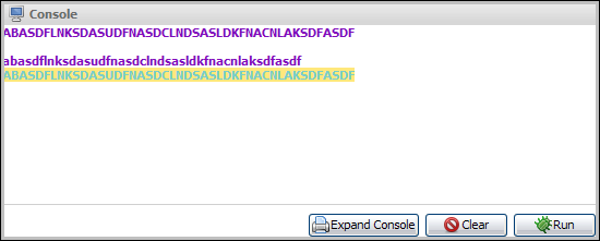 upper & lower output example