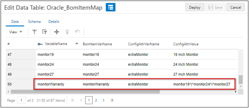 OR delimiter example