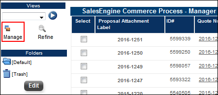 Select Views from Transaction Manager