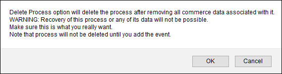 Delete Process warning dialog