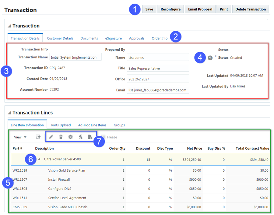 Transaction UI Components