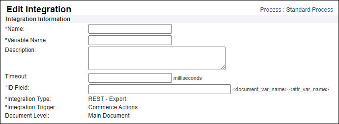 REST – Export Integration