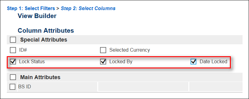Show locked attributes in search