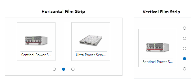 JET Film Strip Image Menu Paging Control examples