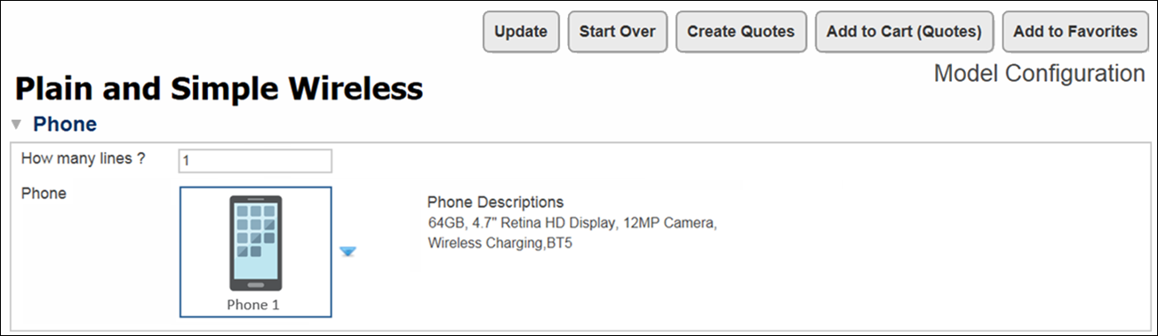 Initial value of the Single Select Pick List is set to Phone 1.